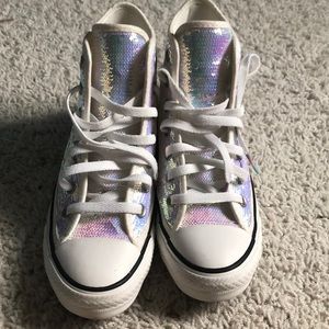Converse "unicorn sparkle" high tops 🦄⭐